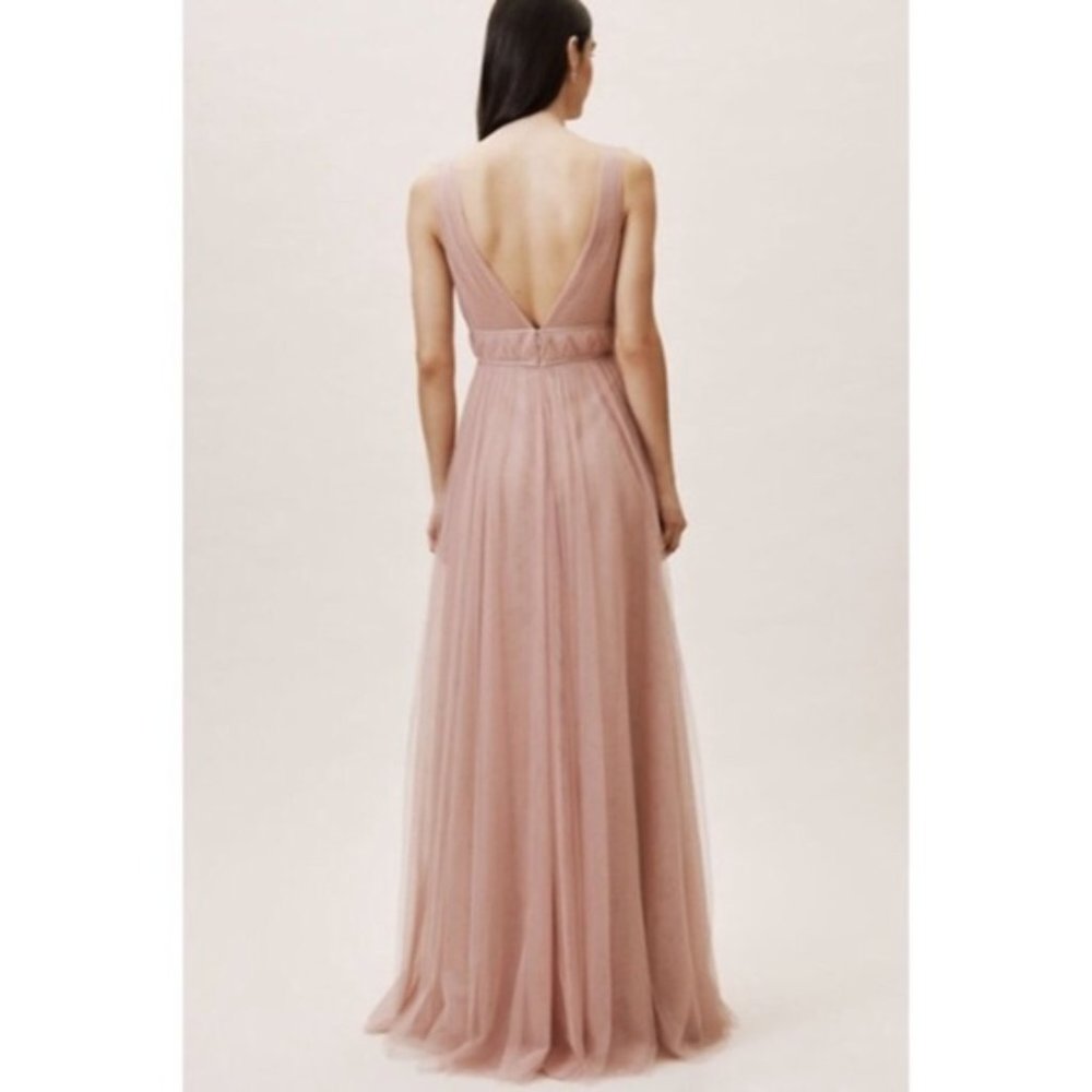 Jenny Yoo Sarita Dress, Whipped Apricot, Size 2 - Picture 5 of 7